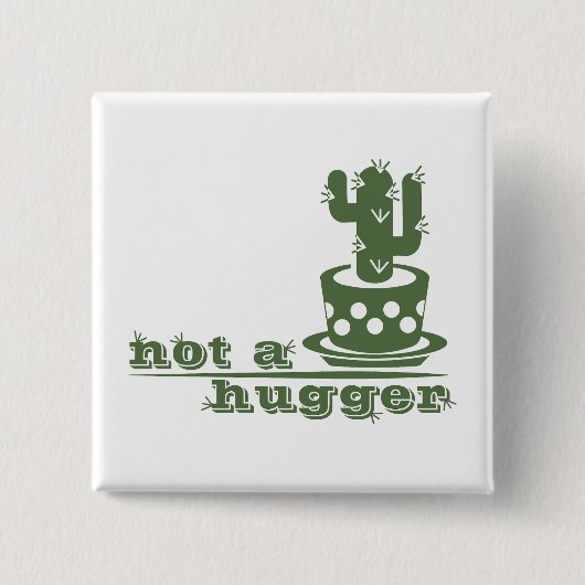 Cacti Geen knuffelcactus grappig gezegde Vierkante Button 5,1 Cm (Voorkant)