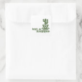 Cacti Geen knuffelcactus grappig gezegde Vierkante Sticker (Tas)