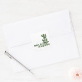 Cacti Geen knuffelcactus grappig gezegde Vierkante Sticker (Envelop)