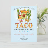 Cacti Geen tijd voor Siesta Eerste Fiesta 1e Verja Kaart (Staand voorkant)