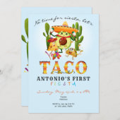 Cacti Geen tijd voor Siesta Eerste Fiesta 1e Verja Kaart (Voorkant / Achterkant)