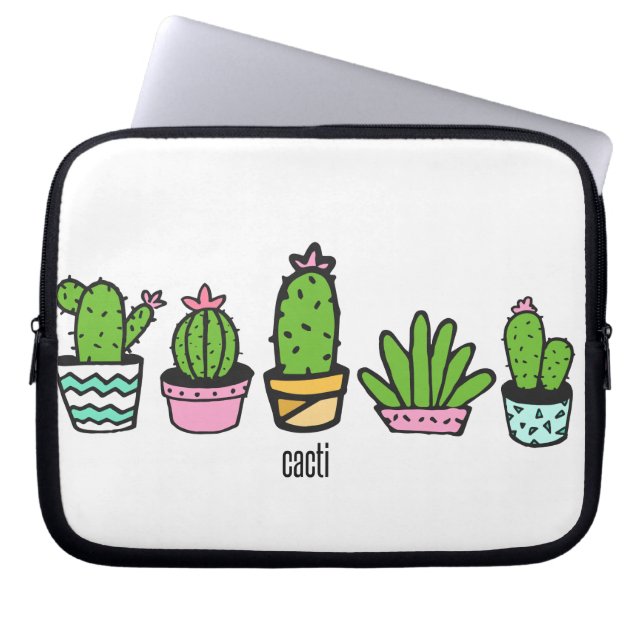 cacti - groep laptop sleeve (Voorkant)