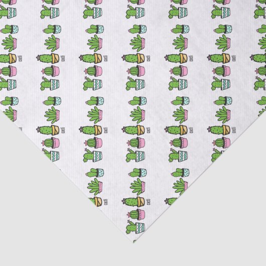 cacti - groep tissuepapier (Detail)