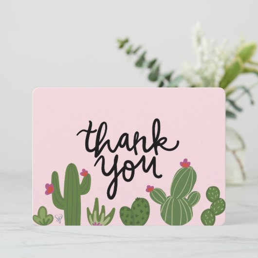Cacti - Hartelijk dank - Kaart (Staand voorkant)