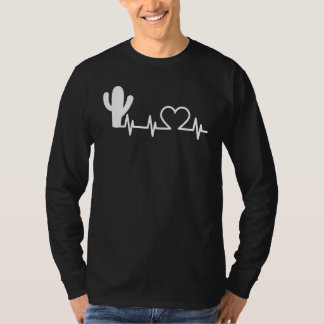 Cacti Heartbeat Saguaro Cactus Heart Beat Pride T-shirt