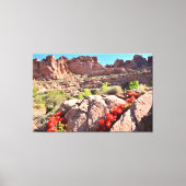 Cacti in Bloom Canvas Afdruk (Voorkant)