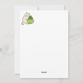 Cacti knuffelend Kat knuffels en prikkels Feestdagenkaart (Achterkant)