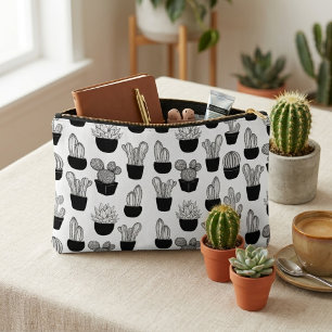Cacti Lijn Kunst Patroon Etui