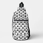 Cacti Lijn Kunst Patroon Sling Bag (Voorkant)