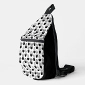 Cacti Lijn Kunst Patroon Sling Bag (Rechterhoek)