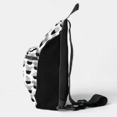 Cacti Lijn Kunst Patroon Sling Bag (Rechts)