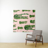 Cacti naadloze waterverf van het patroon. Cactus i Wandkleed (In Situ (horizontaal))