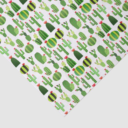 Cacti on White Tissuepapier (Detail)