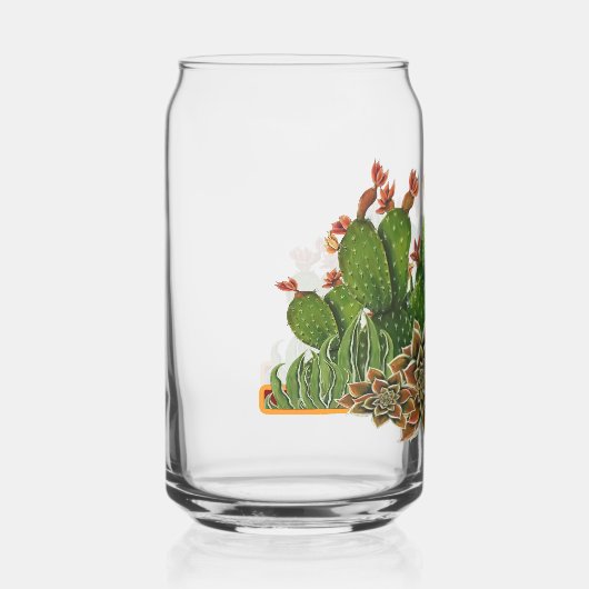 Cacti-ontwerp Blikvorm Glas (Voorkant)