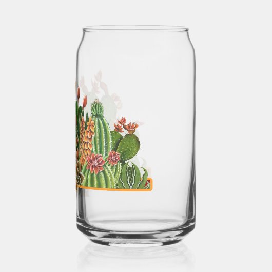 Cacti-ontwerp Blikvorm Glas (Achterkant)