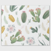 Cacti-ontwerp Cadeaupapier (Vlak)