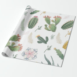 Cacti-ontwerp Cadeaupapier