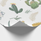 Cacti-ontwerp Cadeaupapier (Hoek)