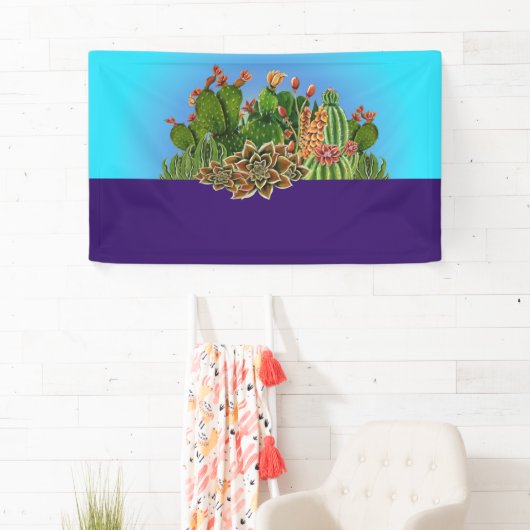 Cacti-ontwerpbanner Spandoek (Insitu)