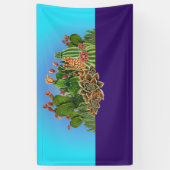 Cacti-ontwerpbanner Spandoek (Verticaal)