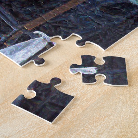 Cacti op een Stone Table Legpuzzel (Zijkant)