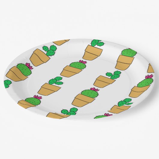 Cacti Papieren Bordje (Gekanteld)