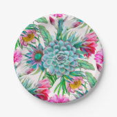 Cacti Pattern Papieren Bordje (Voorkant)