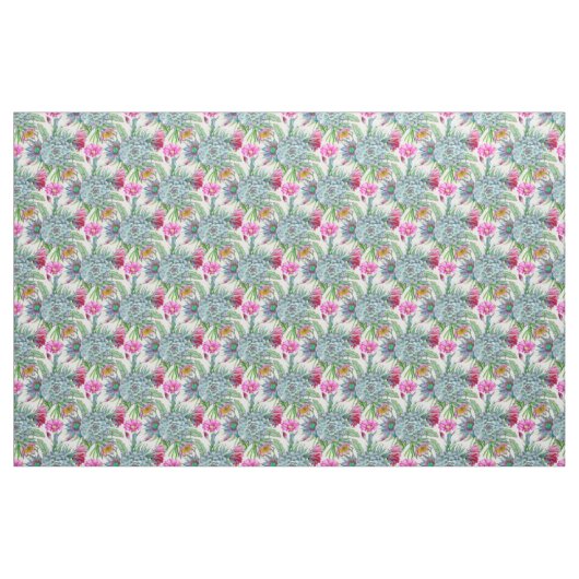 Cacti Pattern Stof (Fat Quarter)