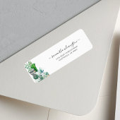 Cacti Planten Botanical Script Return Address Etiket