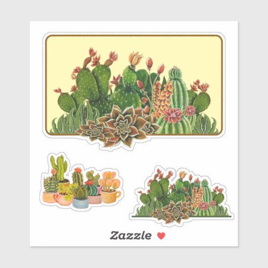 Cacti Specialty Sticker (Vel)