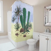 Cacti, succulenten. douchegordijn (In situ)