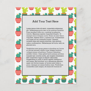 Cacti Succulenten Planten Mexicaanse Cinco de Mayo Flyer