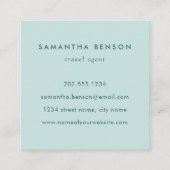 Cacti Succulents Colorful Southwestern Art Vierkante Visitekaartje (Achterkant)