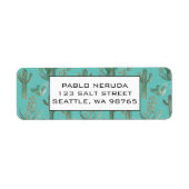 Cacti & Succulents - Dringend kantooradres Etiket (Voorkant)