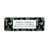 Cacti & Succulents - Dringend kantooradres Etiket (Voorkant)