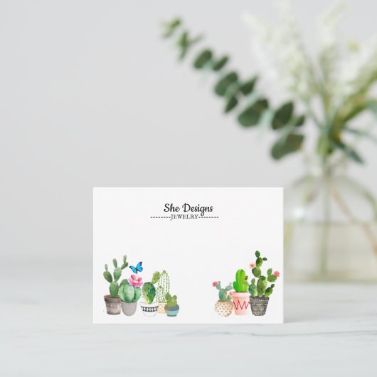 Cacti Visitekaartje (Staand voorkant)