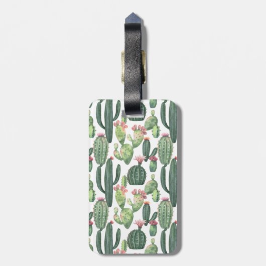 Cacti | Woestijnthema Bagagelabel (Achterkant verticaal)