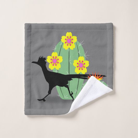 Cacti's en wegwerpmachines bad handdoek (Wasdoekje)