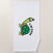 CACTOISE GRAPPIG CACTUS SCHILDPAD KIND T-SHIRT STRANDLAKEN (Voorkant)