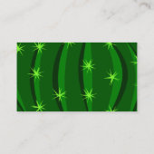 Cactus3 Vector GROEN SPARKLE CACTUS CACTI CARTOON Visitekaartje (Achterkant)