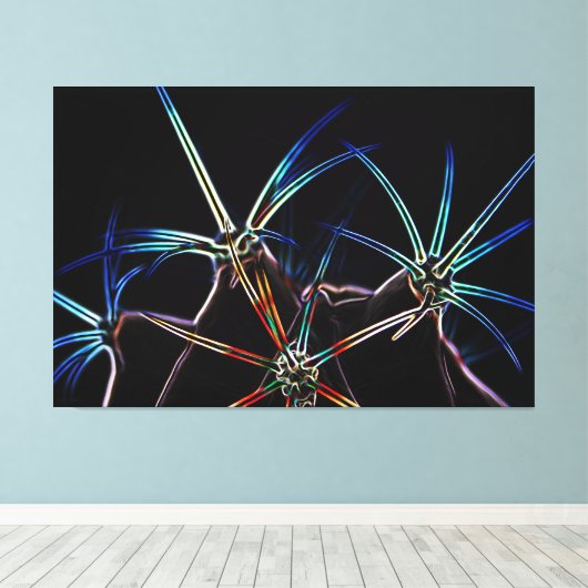 Cactus 1 60x40 (150x100cm) waccna canvas afdruk (Insitu (Houten vloer))