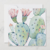 Cactus 21st Birthday Invite Kaart (Voorkant)