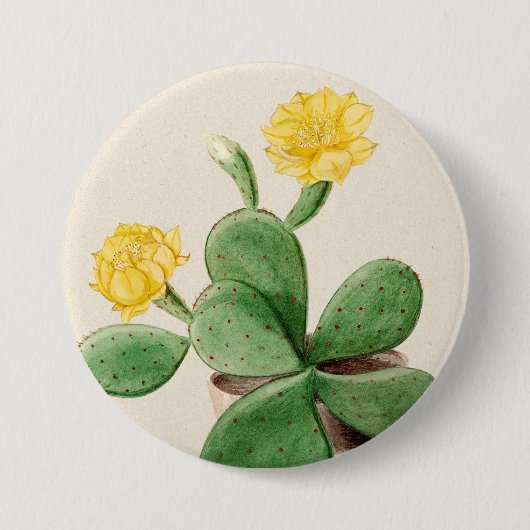 Cactus 2 ronde button 7,6 cm (Voorkant)