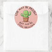 Cactus Aanmoediging Sticker (Tas)