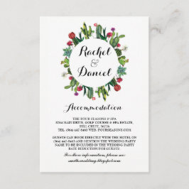 Cactus Accommodatie Fiesta Trouwkaarten Details Informatiekaartje