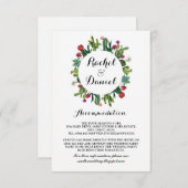 Cactus Accommodatie Fiesta Trouwkaarten Details Informatiekaartje (Voorkant / Achterkant)