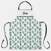 Cactus All Over Print Schort, pas dit aan Schort (Voorkant)