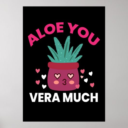Cactus Aloe you Vera Veel Poster (Voorkant)