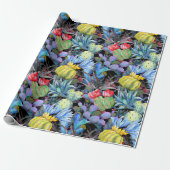 Cactus and Succulents Vibrant Southwest Waterverf Cadeaupapier (Uitgerold)