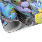 Cactus and Succulents Vibrant Southwest Waterverf Cadeaupapier (Rol Hoek)